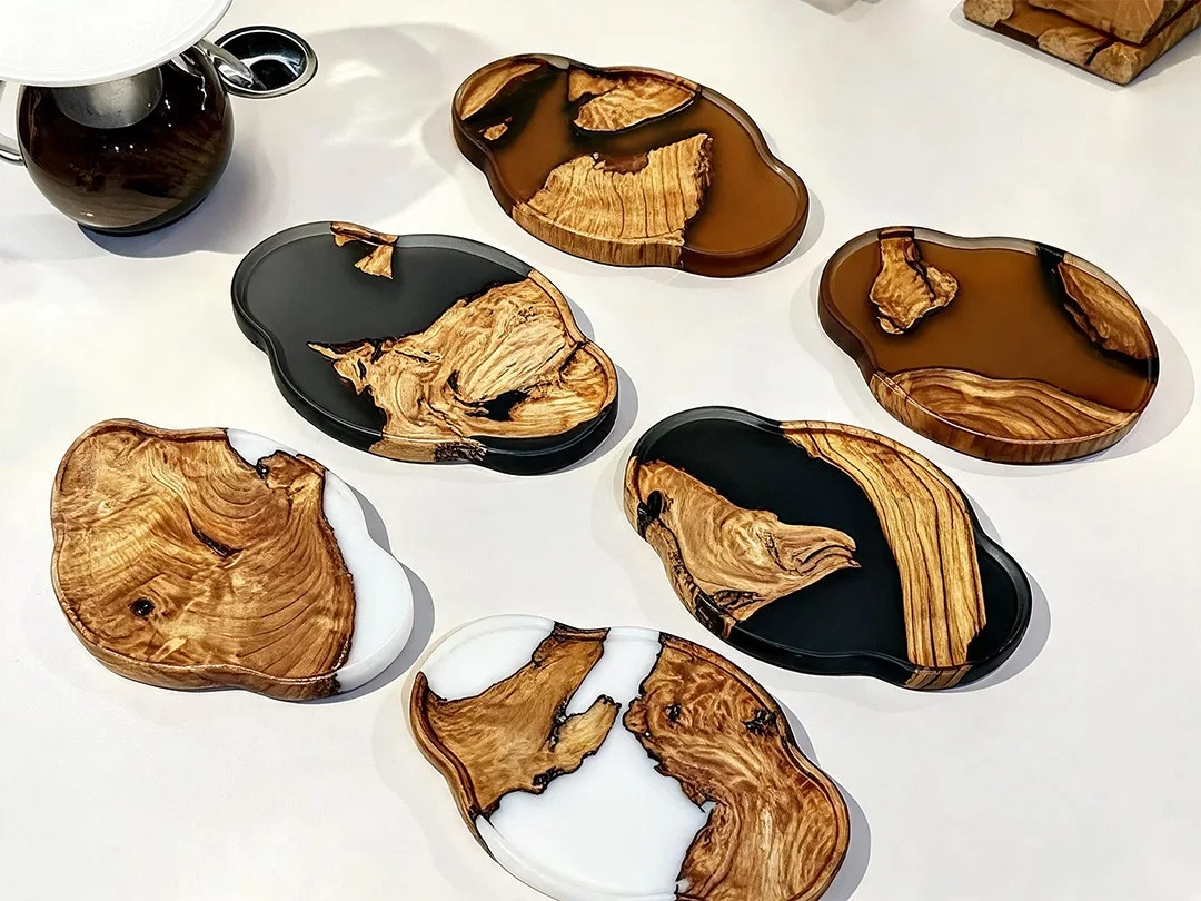 HO-006 Natural Wood Flow Tray